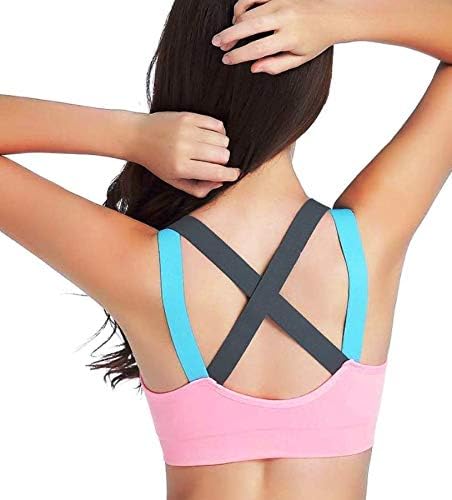 ayushicreationa Women's Cotton Padded Non-Wired Sports Bra (xx bra sport pink_Grey_Free Size)
