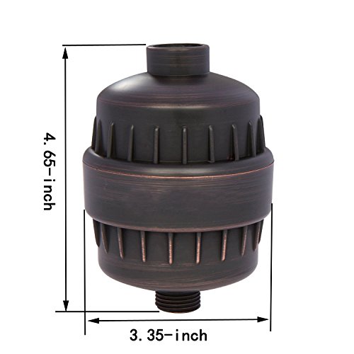 MANCEL High Output 3Stage Showerhead Water Shower Filter, OilRubbed Bronze Buy Online in UAE