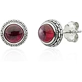 Aesthetic Crystal Birthstone Silver Earrings Meaningful Gift Jewelry for Her Women Fashion Western 925 Vintage Boho Handmade Beauty Personalized Unique keenove