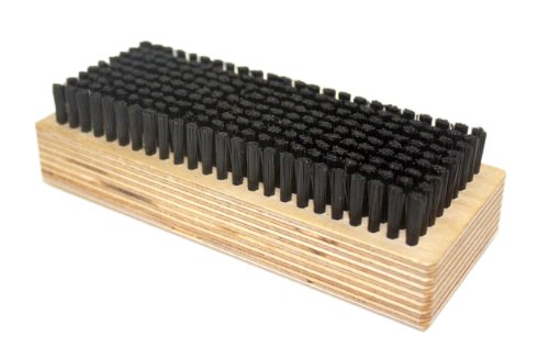 Newhouse Specialty Corduroy Nap Brush - Wood Handle, Nylon & Natural Fibers Bristles, Black