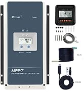 EPEVER 100 amp Mppt Charge Controller 48V 36V 24V 12V Auto, 100A Negative Ground MPPT Controller ...