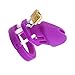 YiFeng Short Silicone Male Chastity Device Belt Restraint Cage Bondage Fetish Gimp Toy (Purple)