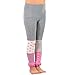 TeeHee Socks Little Girls Cute Comfy Thin Tights Footless 3 Pairs Stripe Polka Dot Ruffle Lacey Bottom Pink Heather Grey (6-8 Years)