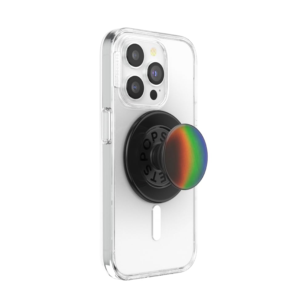 PopSockets PopGrip for MagSafe, Magnetic Phone Grip & Stand, Swappable Top, Secure Grip for iPhone MagSafe Cases, Kickstand for Hands-Free Viewing, Wireless Charging Compatible - Thermocromatic