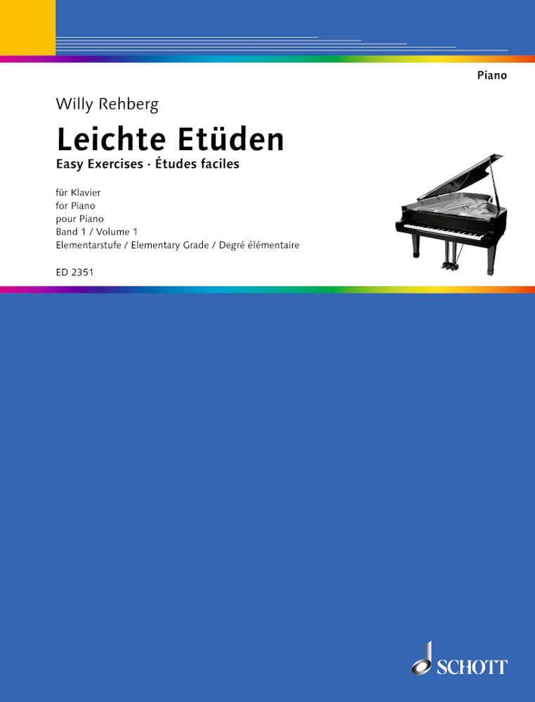 Études faciles: Degré élémentaire. piano.