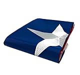 Texas Flag 3x5 ft - Embroidered Star, Tough, Long Lasting Nylon Built for Outdoor Use, UV Protected and Sewn Using Quadruple Lock Stitching on Fly End