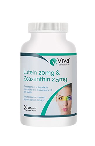 Viva Health Solutions Lutein and Zeaxanthin Softgels, 20 mg/2.5 mg, 60 Count