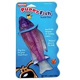 Puppyfish Flexible Chew Dog Toy - Bacon Flavor Size: Large