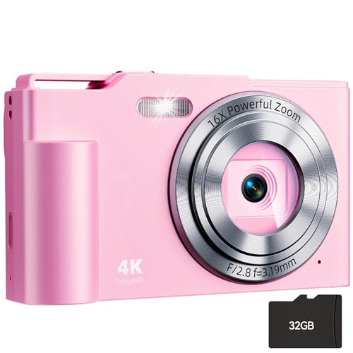 4K Digital Camera 16X Zoom FHD Camcorder