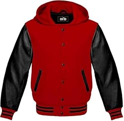 GOKTOG Hooded Varsity Jacket Women, Baseball
