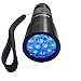Spot's Light UV Blacklight Flashlight, Black 12 LED, Ultraviolet Pet Urine Stain Detector Finds Dog and Cat Pee on Carpets, Rugs, Any Floor or Wall