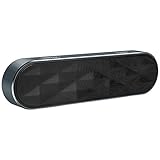 Unitek Portable Bluetooth Speaker, Aluminum Wireless Bluetooth Speaker V4.0 with Micro SD Slot, FM Radio & Built-in Mic for Speakerphone Function (Black)
