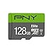 PNY Elite 128GB, up to 85MB/Sec, Microsdxc Card -UHS-I, U1 (P-SDU128U185EL-GE)