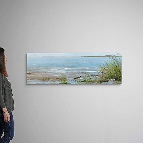 Sandpiper-Beach-Canvas-Wall-Art-Print-60x20x125 Sandpiper Beach Canvas Wall Art Print, 60"x20"x1.25"