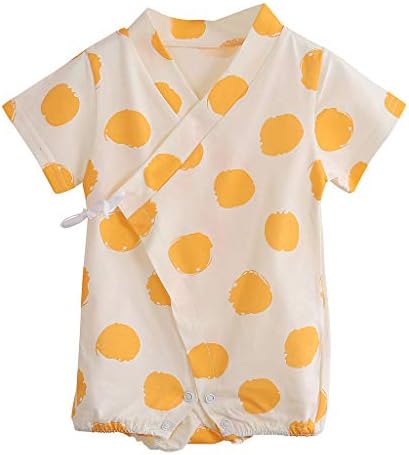 Baby Clothes Set,Newborn Infant Baby Boy Girl Short Sleeve Dot Romper Jumpsuit Kimono Clothes