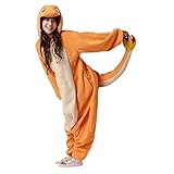 Rnmomo Unisex-adult Kigurumi Onesie Fire Dragon Pajamas (XL: 182 - 190cm (5.9' - 6.3') height)