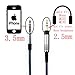 NewFantasia Replacement Cable Compatible with Bose QuietComfort 25, 35, QC25, QC35 Headphones, Remote Volume Control & Mic Compatible with iPhone iPod ipad Apple Devices