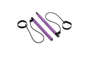 HOLYMUSS Pilates Bar Kit with Resistance Bands, A Good Assistant for Pilates Reformer Machine, Purple