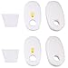 2 Packs Amyehouse Foam & Filter Kit Compatible with Shark Rocket Deluxe Pro HV319Q, HV320, HV321, HV322, HV324Q, HV325, HV330,UV422 UV422CCO Vacuums, Replacement Parts #1080FTV320 & 1084FTV320