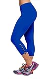 iLoveSIA Women's Tights Capri YOGA Running Pants Leggings Royal Blue L