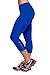 iLoveSIA Women's Tights Capri YOGA Running Pants Leggings Royal Blue L