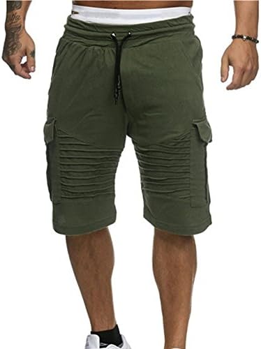 Respctful Men Sport Fitness Jogging Elastic Stretchy Cotton Mid Waist Bermuda Sweatpants Short Pant