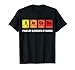 Science T-Shirt Sarcasm S Ar Ca Sm Primary Elements of Humor