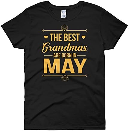 Ziloda Tees The Best Grandmas Are Born In May Womens Shirt Funny Birth Month Tee