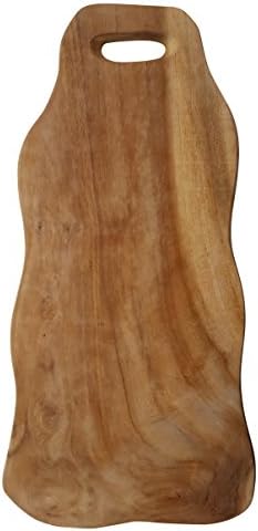 Imported Teak Wood Wooden Cutting Serving Chopping Board 14 INCHES Cutting Surface - By South Asia Trading (5200)