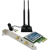 Feb Smart Wireless Dual Band N600 (2.4GHz 300Mbps or 5GHz 300Mbps) PCI Express (PCIe) Wi-Fi Adapter Network Card with 12dBi High Power Antenna Kit for Desktop Computers (FS-N600 Pro Edition)