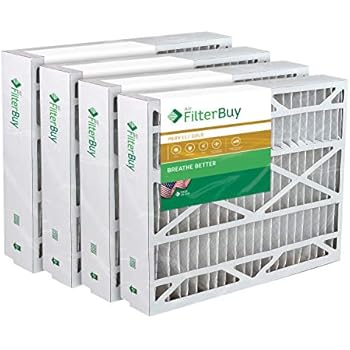 FilterBuy 24.5x27x5 Trane American Standard BAYFTFR24M FLR06071Compatible Pleated AC Furnace Air Filters (MERV 11, AFB Gold). 4 Pack.