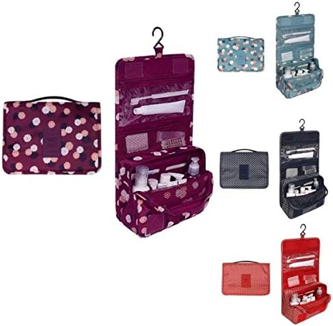 Cosmetic Bag Portable Makeup Pouch Waterproof for Travel Hanging Organizer Bag, Elegant Toiletry Bag, Multifunctional Waterproof Large Capacity Travel Organizer Material Toiletry Bag