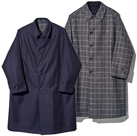 Amazon Co Jp Anatomica アナトミカ リバーシブル チェック シングルラグランコート 530 552 02 ロングコート メンズ 服 ファッション小物