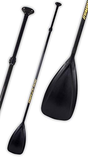 Focus Surfboards Full Carbon SUP Paddle with Adjustable Shaft & Engineered Plastic Blade