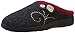 Acorn Women's Indoor/Outdoor Clog Slippers, Charcoal Button, 8-9