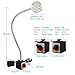 Magnetic Work Light 700 Lumen 120v Led Spot Lamp With 20 inch Flexible Gooseneck Adjustable Base for Lathe Cnc Milling Drilling Machine Woodworking Workbench Industrial Lighting
