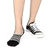 No Show Socks Women Ankle Low Cut Socks Invisible Non Slip Footies Liner for Sneakers Boat Shoes 6 Pairs
