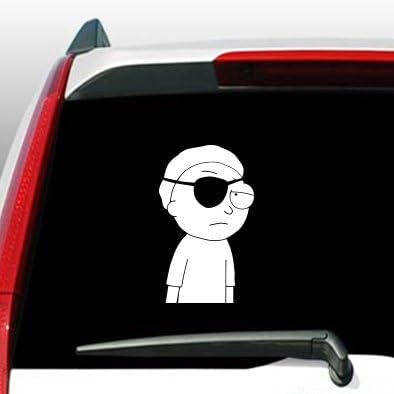 Evil Morty // 5" White Decal Sticker / Rick and Morty Decals