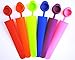SimplyPOP Popsicle Molds and Ice Pop Maker with Attached Lids and Recipe (Set of 6)