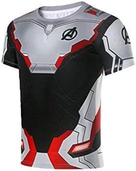 Muswanna87 Fashion Movie Avengers Endgame Quantum Realm Spring Autumn Style Men 3D Printed O Neck Cosplay T-Shirt Superhero Casual Round Collar Tee Top T Shirt (Short Sleeve T-Shirt,M)