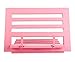EXERZ Cookbook Stand Wooden Bookrest Cookery Recipe Holder Reading Rest -34 x 24 x 2 cm Adjustable Height - for Kitchen Home Office Book iPad Tablet - Premium Quality Beech Wood (Pink)