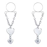 Vcmart Premium Stainless Steel Faux Nipple Rings Non-piercings Nipple Jewelry