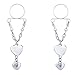 vcmart 2Pcs Fake Nipple Rings Dangle Non Pierced Stainless Steel Faux Body Piercing Jewelry