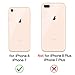 iPhone 7 Case,iPhone 8 Case, MISSCASE Ultra Slim Magnet Protective Case with Metal Frame Tempered Glass Back [Magnetic Adsorption Technology] [Support Wireless Charging](Black Frame + Clear Back)