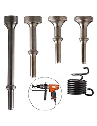 Juego de 5 piezas de accesorios para martillo de aire Stardast 0.401 de vástago neumático de cincel, para alisar y extender la longitud con muelle