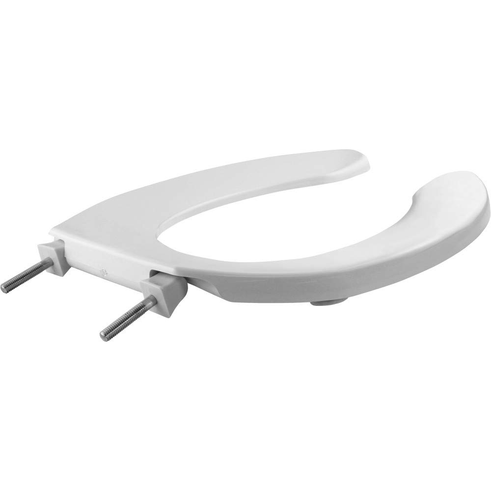 BEMIS 1055 000 Commercial Heavy Duty Open Front Toilet Seat without