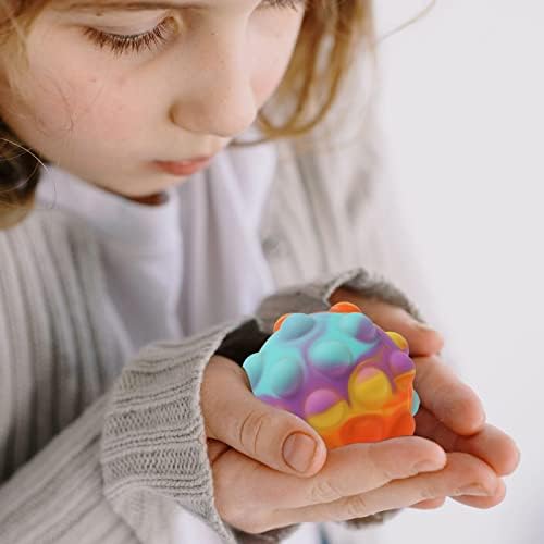 2PCS Pop_Toy Stress Ball Push Bubble Popping It Mini Poppet Figit, 3D Squeeze Balls Portable