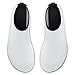 SEEKWAY Unisex Water Sports Shoes Barefoot Aqua Socks Slip-on Indoor Outdoor Activities SK001 704 Stripe White 6-7