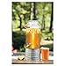 Glass Beverage Dispenser with Galvanized Steel Base 2.5 Gallon