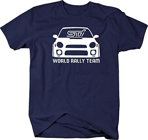 Subaru STI WRX World Rally Team Racing Bug Eye Tuning Mens T Shirt - Xlarge